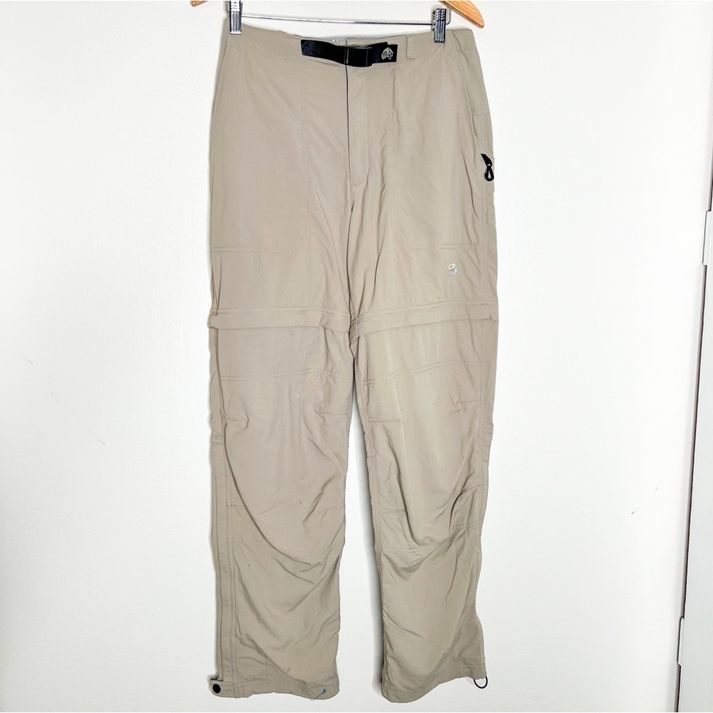 Mountain Hardwear Women’s Convertible Pants Shants Shorts Cargo Tan Size 8 Hike